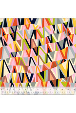 Annabel Wrigley Kaleidoscope, Wavelength in Posy and Mustard Seed, Fabric Half-Yards