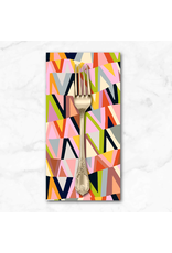 PD's Windham Collection Kaleidoscope, Wavelength in Posy and Mustard Seed, Dinner Napkin