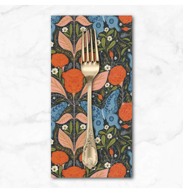 PD's Gingiber Collection Woodland Wonder, Vintage Butterfly in Midnight, Dinner Napkin