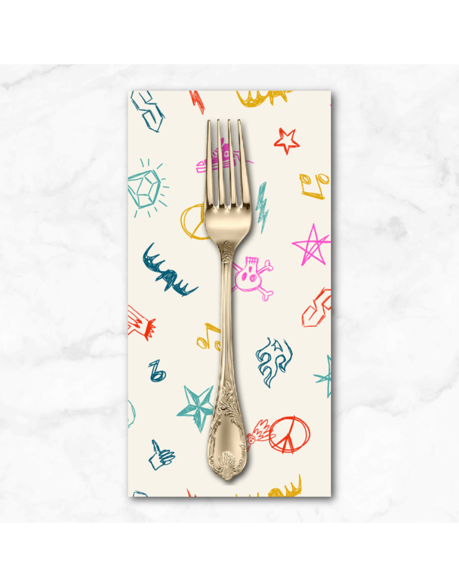 PD's Sarah Watts Collection Teddy and the Bears, Groupie in Multi, Dinner Napkin