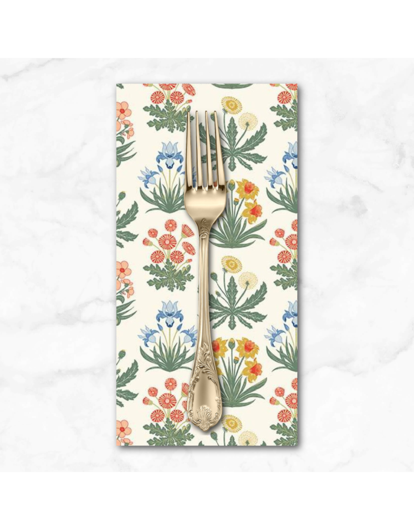 PD's Riley Blake Collection Wanderlust, Morning Meadow in Cream, Dinner Napkin