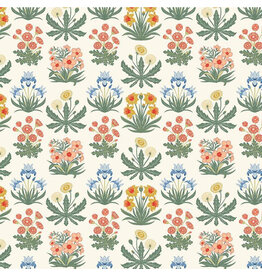 Riley Blake Fabrics Wanderlust, Morning Meadow in Cream, Fabric Half-Yards