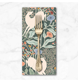 PD's Figo Collection Natural Essence, Golden Hour Deers in Green, Dinner Napkin
