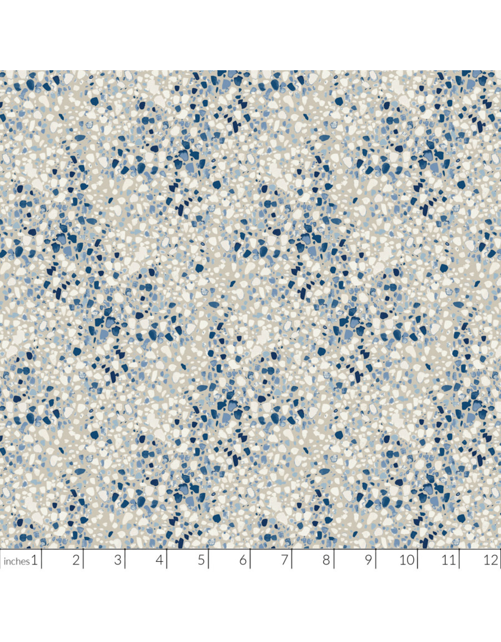 Figo Natural Essence, Terrazzo in Cream, Fabric Half-Yards