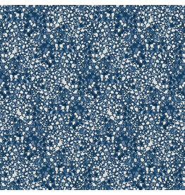 Figo Natural Essence, Terrazzo in Navy, Fabric Half-Yards