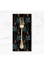 PD's Laundry Basket Quilts Collection Dahlia, Treemoss in Midnight, Dinner Napkin