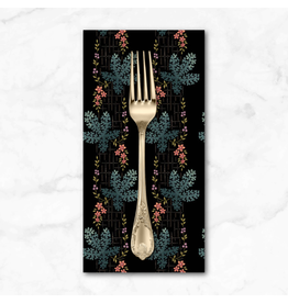 PD's Laundry Basket Quilts Collection Dahlia, Treemoss in Midnight, Dinner Napkin