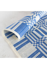 Fableism Swedish Holiday Wovens by The House That Lars Built, Astrid Weave in Cobalt, Fabric Half-Yards