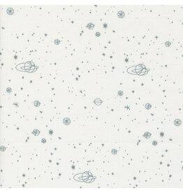 Zen Chic Still More Paper, Milky Way in White, Fabric Half-Yards
