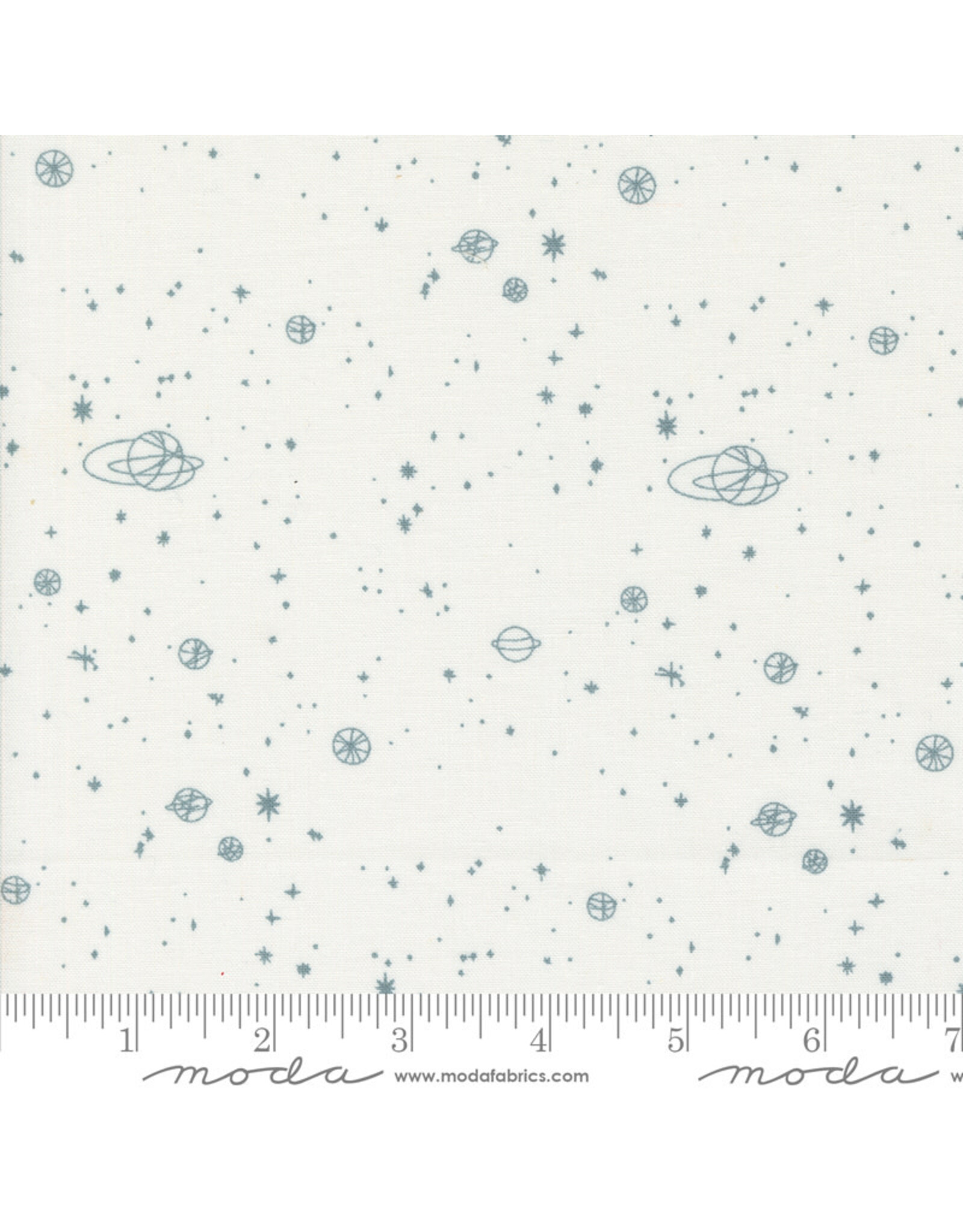 Zen Chic Still More Paper, Milky Way in White, Fabric Half-Yards