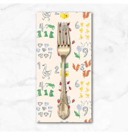 PD's P&B Collection Story Time, Count with Me in Ecru, Dinner Napkin