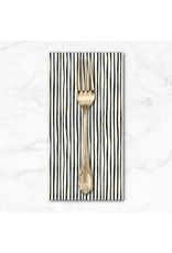 PD's P&B Collection Story Time, Painted Stripe in Black, Dinner Napkin