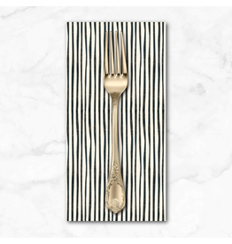 PD's P&B Collection Story Time, Painted Stripe in Black, Dinner Napkin