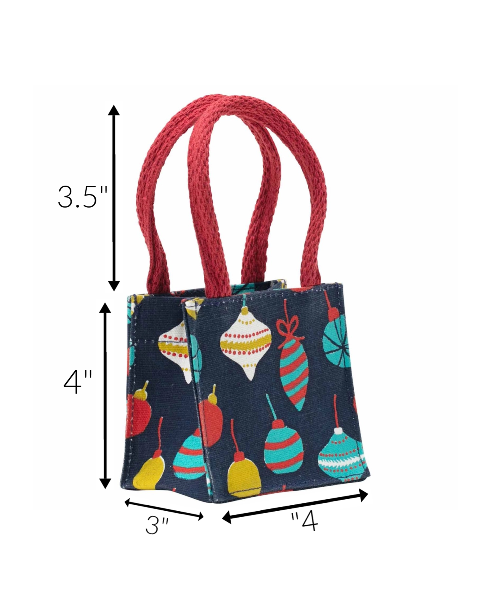 rockflowerpaper Blu Gift Bag, Bauble Ornaments