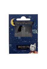 Bohin Room of Wonders Needle Book, 20 Assorted Sewing and Long Darner Needles, Bohin