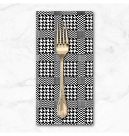 PD's Libs Elliott Collection Iconic, Check in Leather, Dinner Napkin