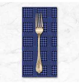 PD's Libs Elliott Collection Iconic, Check in Royal, Dinner Napkin