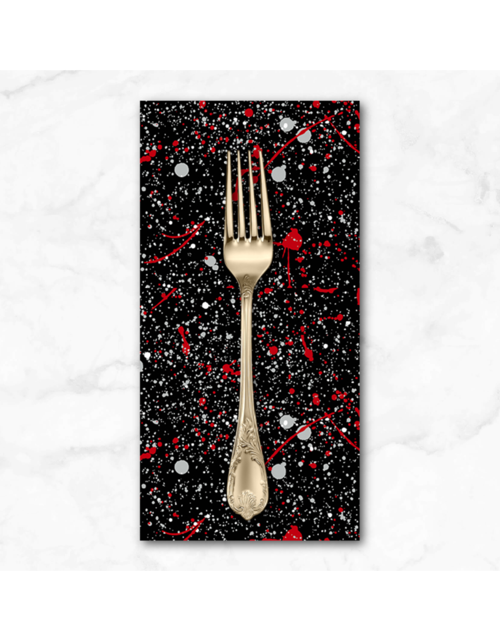 PD's Libs Elliott Collection Iconic, Dark Matter in Brick, Dinner Napkin