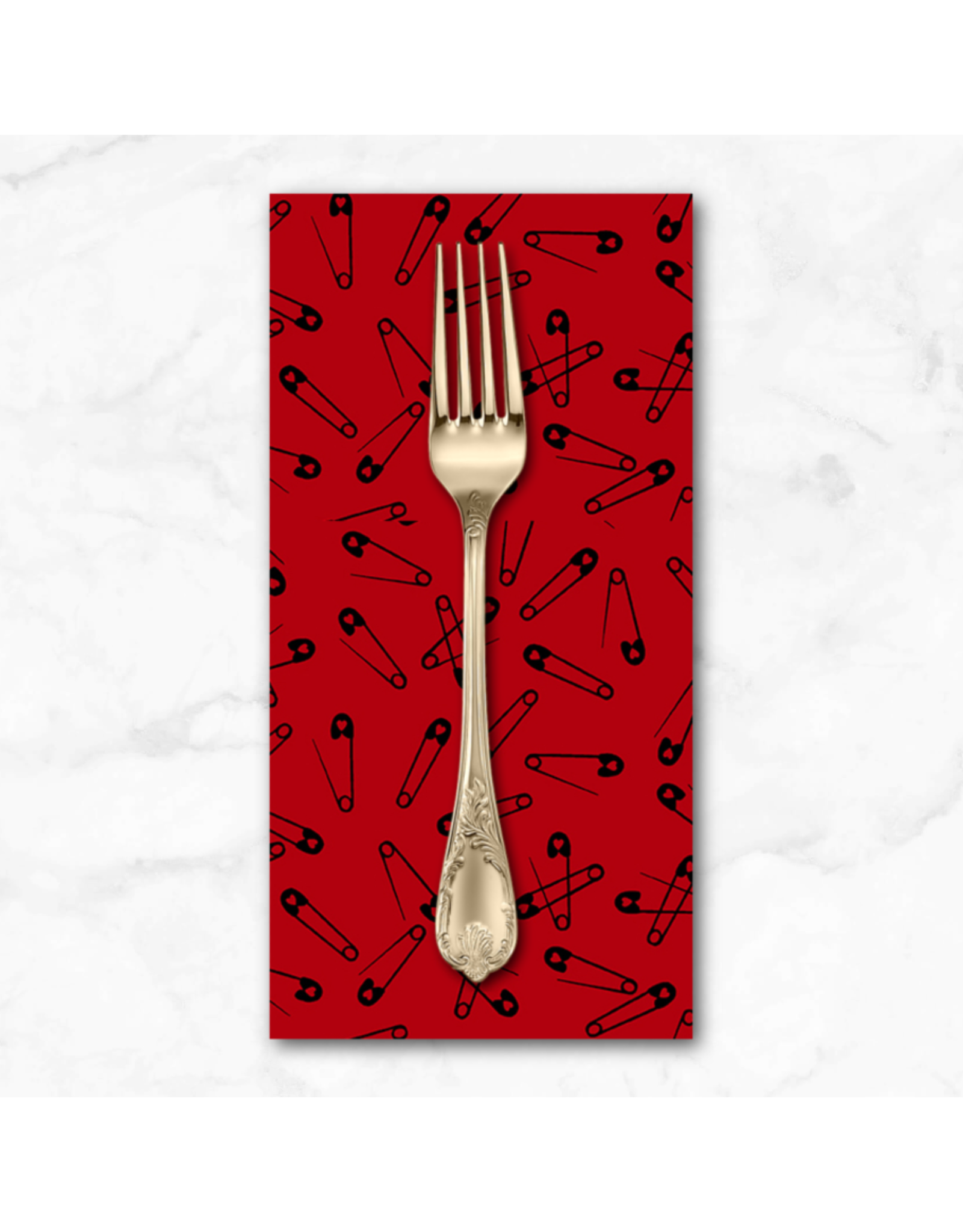 PD's Libs Elliott Collection Iconic, Pins in Brick, Dinner Napkin