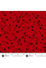 Libs Elliott Iconic, Pins in Brick, Fabric Half-Yards Libs Elliott Iconic, Pins in Brick, Fabric Half-Yards