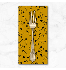 PD's Libs Elliott Collection Iconic, Pins in Gold, Dinner Napkin