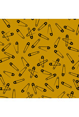 Libs Elliott Iconic, Pins in Gold, Fabric Half-Yards Libs Elliott Iconic, Pins in Gold, Fabric Half-Yards