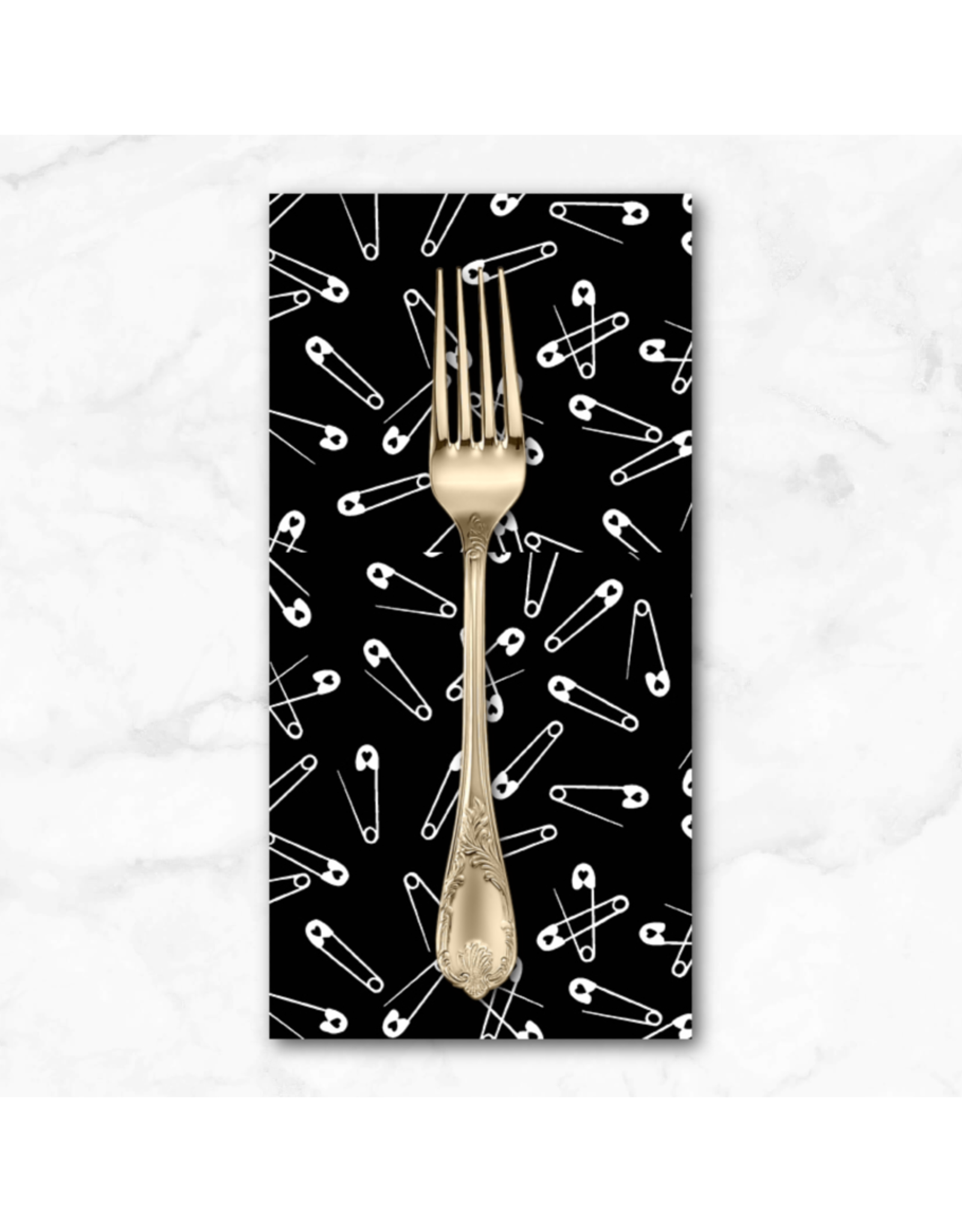 PD's Libs Elliott Collection Iconic, Pins in Leather, Dinner Napkin