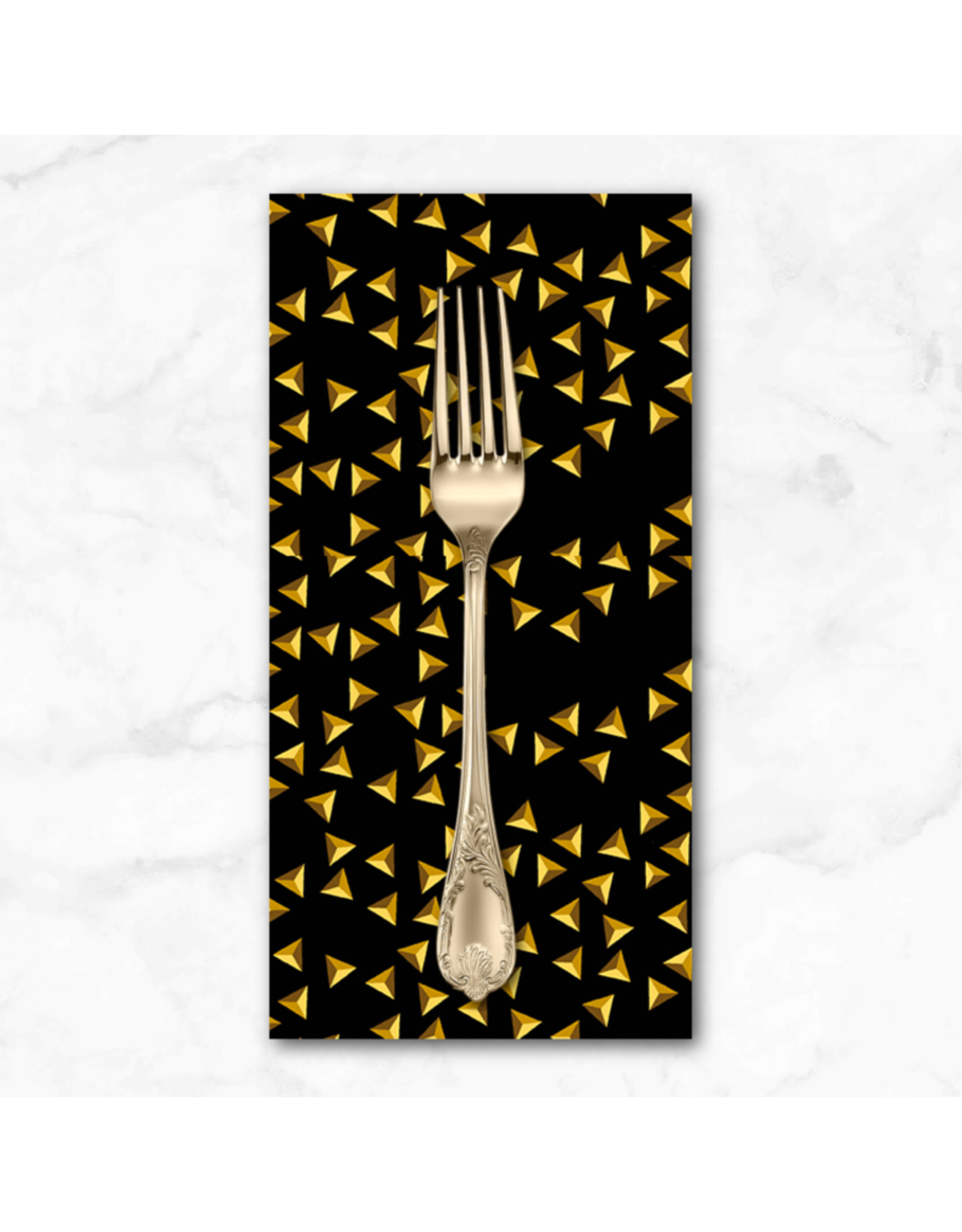 PD's Libs Elliott Collection Iconic, Studs in Gold, Dinner Napkin