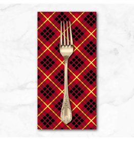 PD's Libs Elliott Collection Iconic, Tartan in Brick, Dinner Napkin