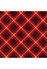 Libs Elliott Iconic, Tartan in Brick, Fabric Half-Yards