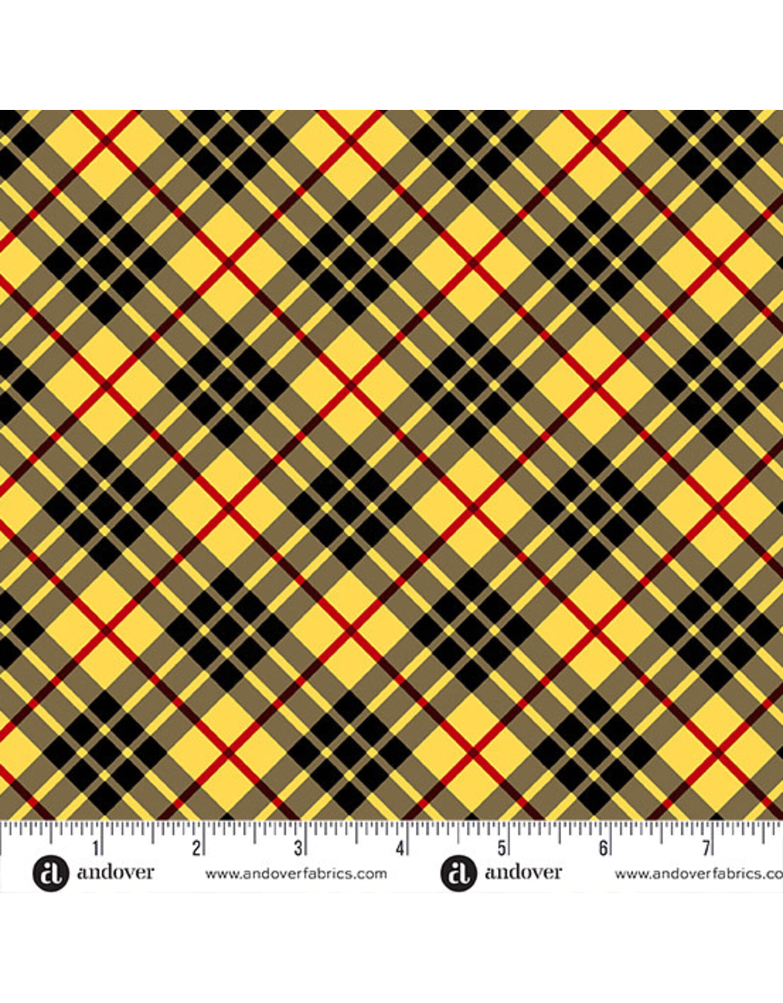 Libs Elliott ON SALE - 5 YARD CUT - Iconic, Tartan in Vivid