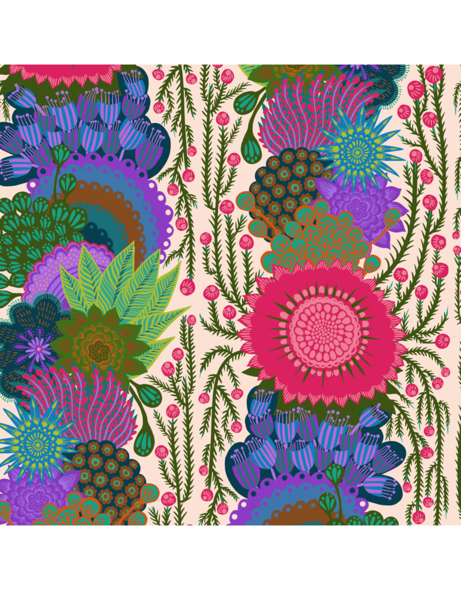 Anna Maria Bright Eyes, Brimming in Cream, Fabric Half-Yards
