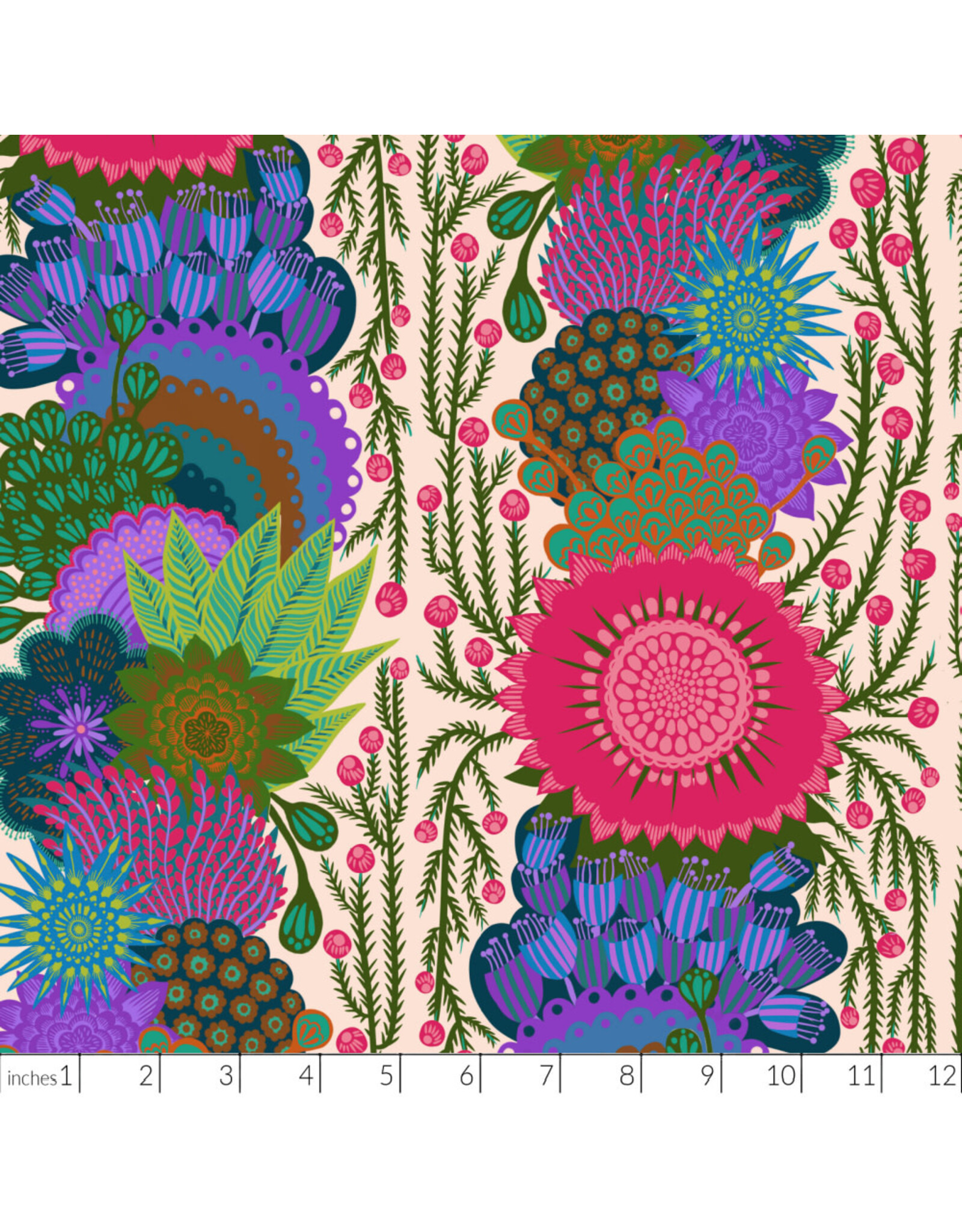 Anna Maria Bright Eyes, Brimming in Cream, Fabric Half-Yards