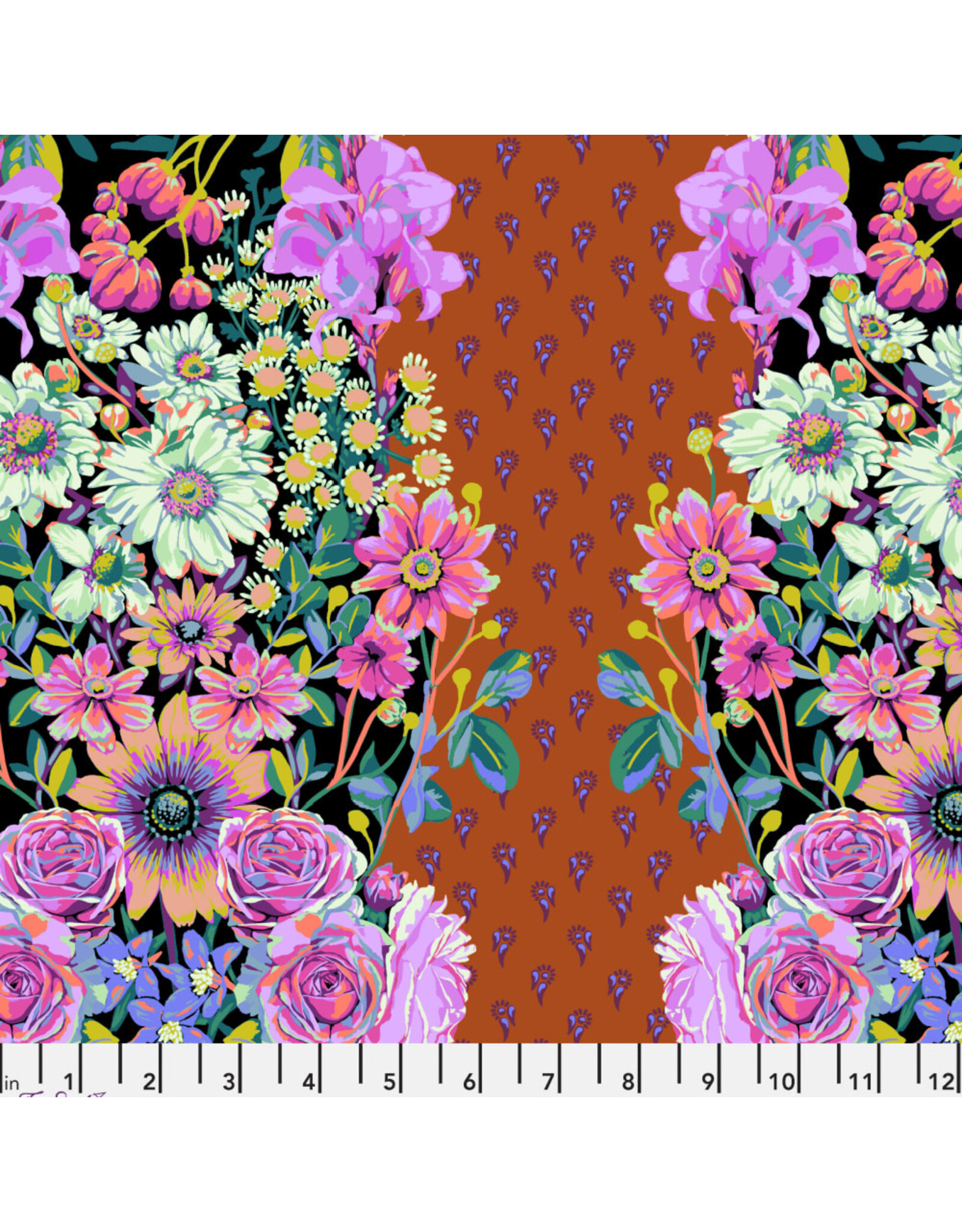 PD's Anna Maria Collection Good Gracious, Beata's Garden in Rust, Dinner Napkin