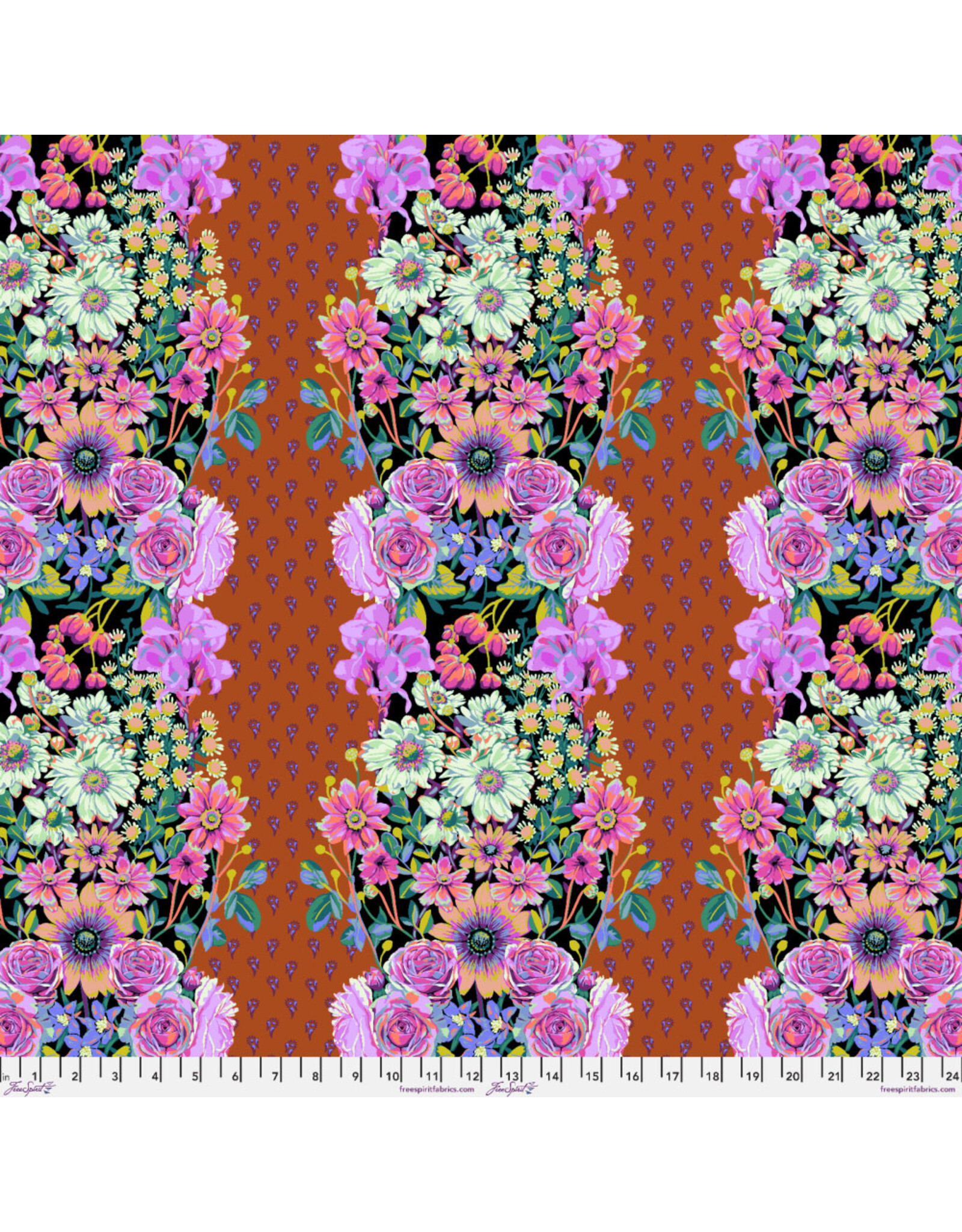 PD's Anna Maria Collection Good Gracious, Beata's Garden in Rust, Dinner Napkin