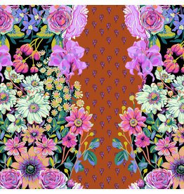 Anna Maria Good Gracious, Beata's Garden in Rust, Fabric Half-Yards