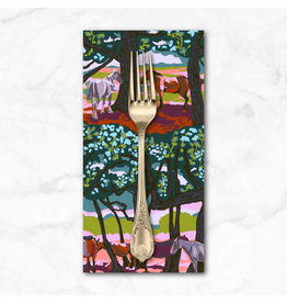 PD's Anna Maria Collection Good Gracious, New Forest in Dappled, Dinner Napkin