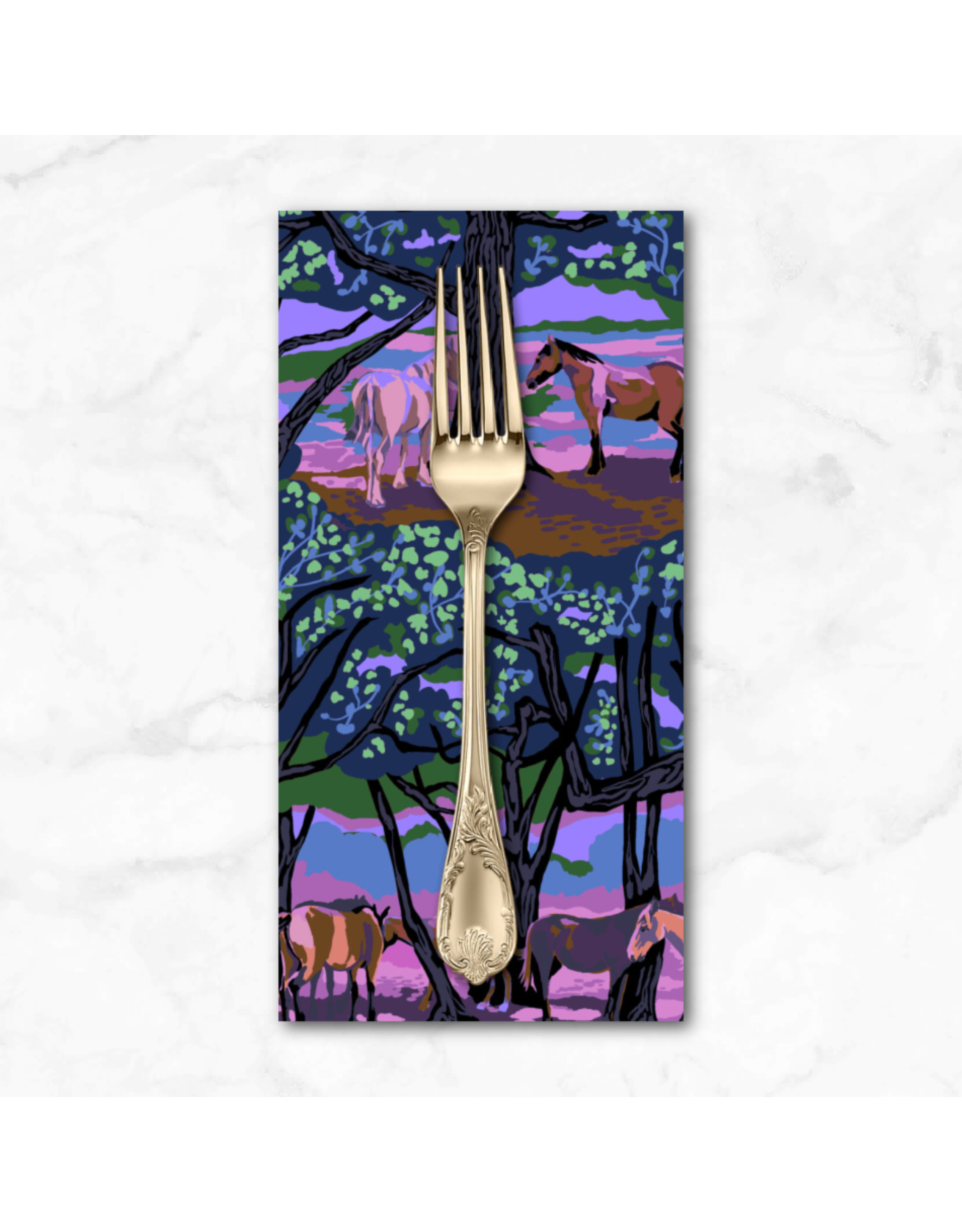 PD's Anna Maria Collection Good Gracious, New Forest in Shadowed, Dinner Napkin