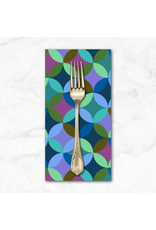PD's Anna Maria Collection Love Always AM, Cathedral Multi in Blue, Dinner Napkin