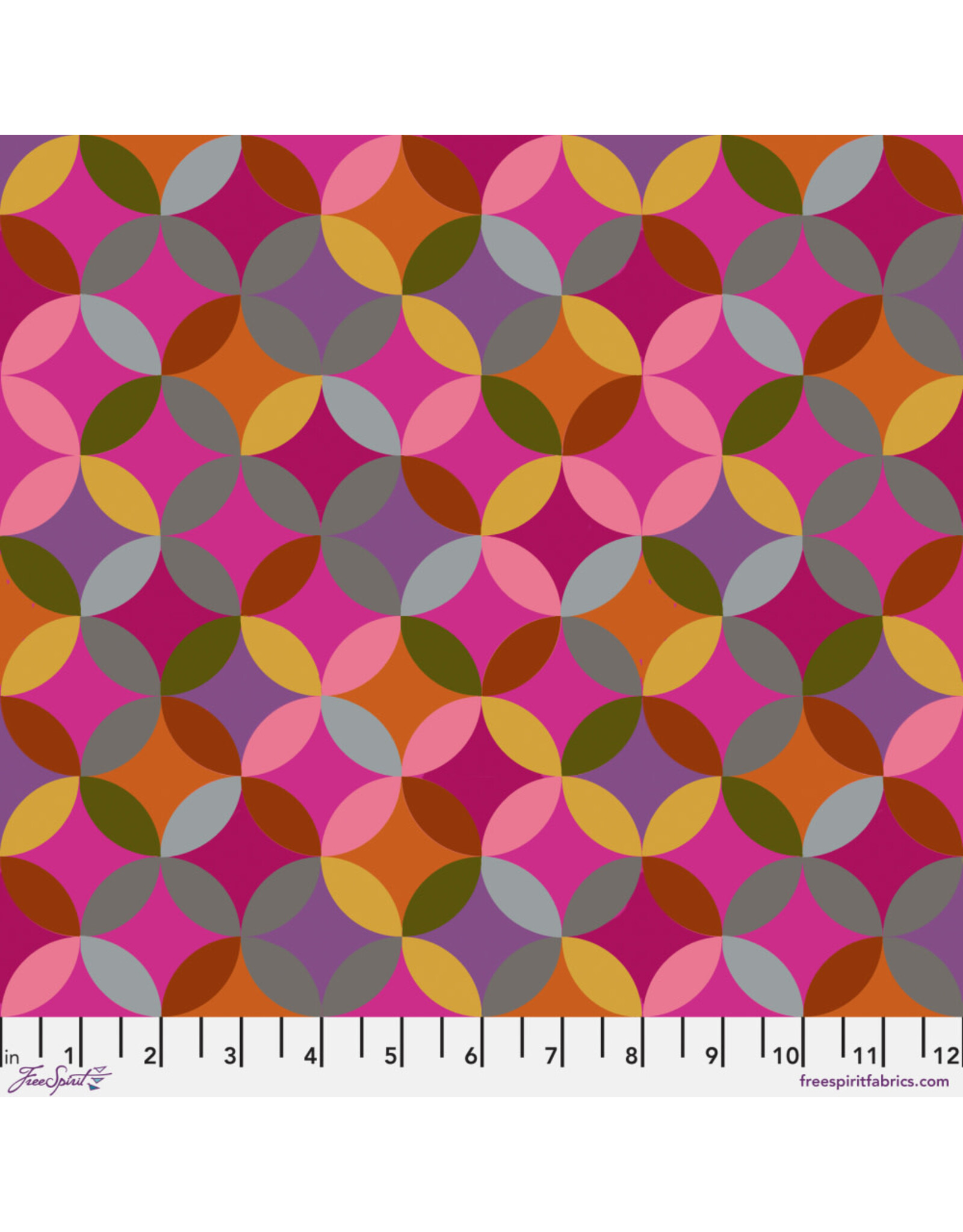 Anna Maria Love Always AM, Cathedral Multi in Pink, Fabric Half-Yards