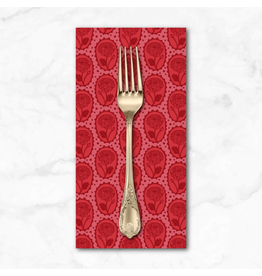 PD's Anna Maria Collection Love Always AM, Locket in Coral, Dinner Napkin