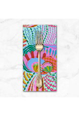 PD's Anna Maria Collection Our Fair Home, Compromise in Aqua, Dinner Napkin
