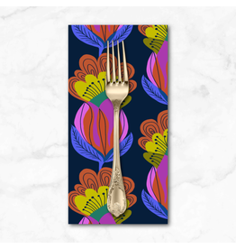 PD's Anna Maria Collection Our Fair Home, Peacock in Night, Dinner Napkin