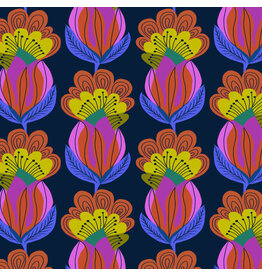 Anna Maria Our Fair Home, Peacock in Night, Fabric Half-Yards
