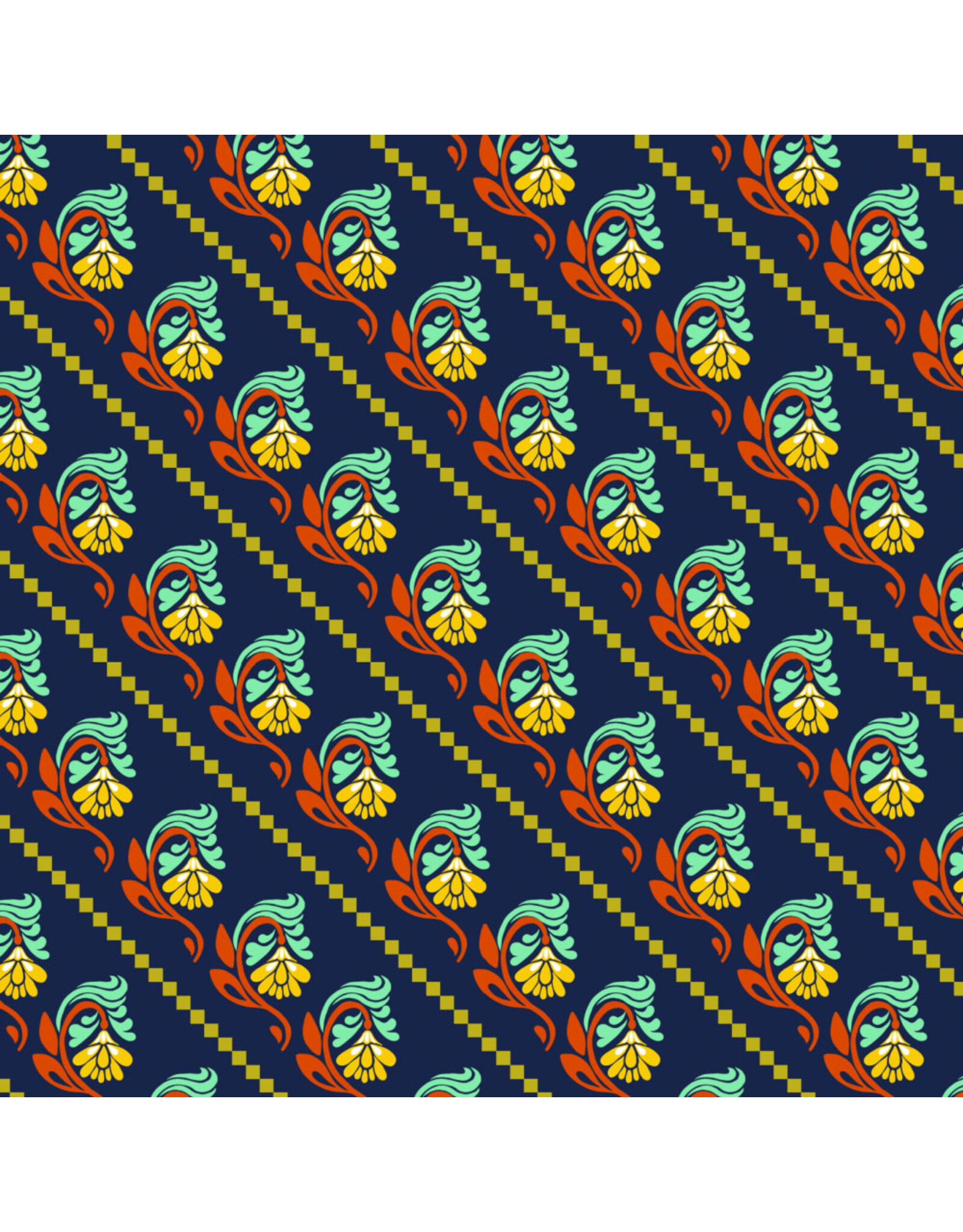 Anna Maria Fluent, Tilt in Navy, Fabric Half-Yards