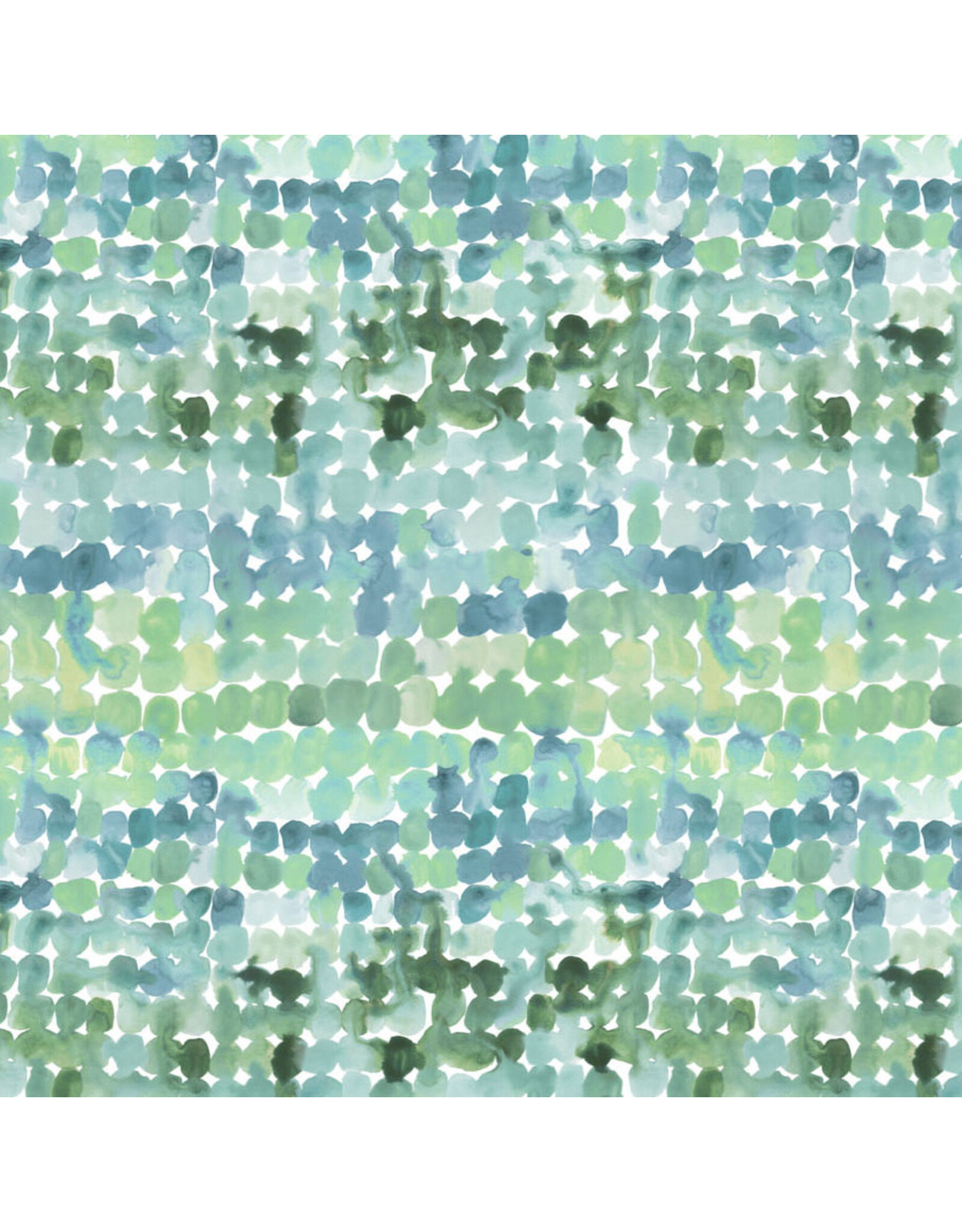 Boccaccini Meadows Field Trip, Dotty in Green Multi, Fabric Half-Yards