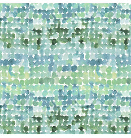 Boccaccini Meadows Field Trip, Dotty in Green Multi, Fabric Half-Yards