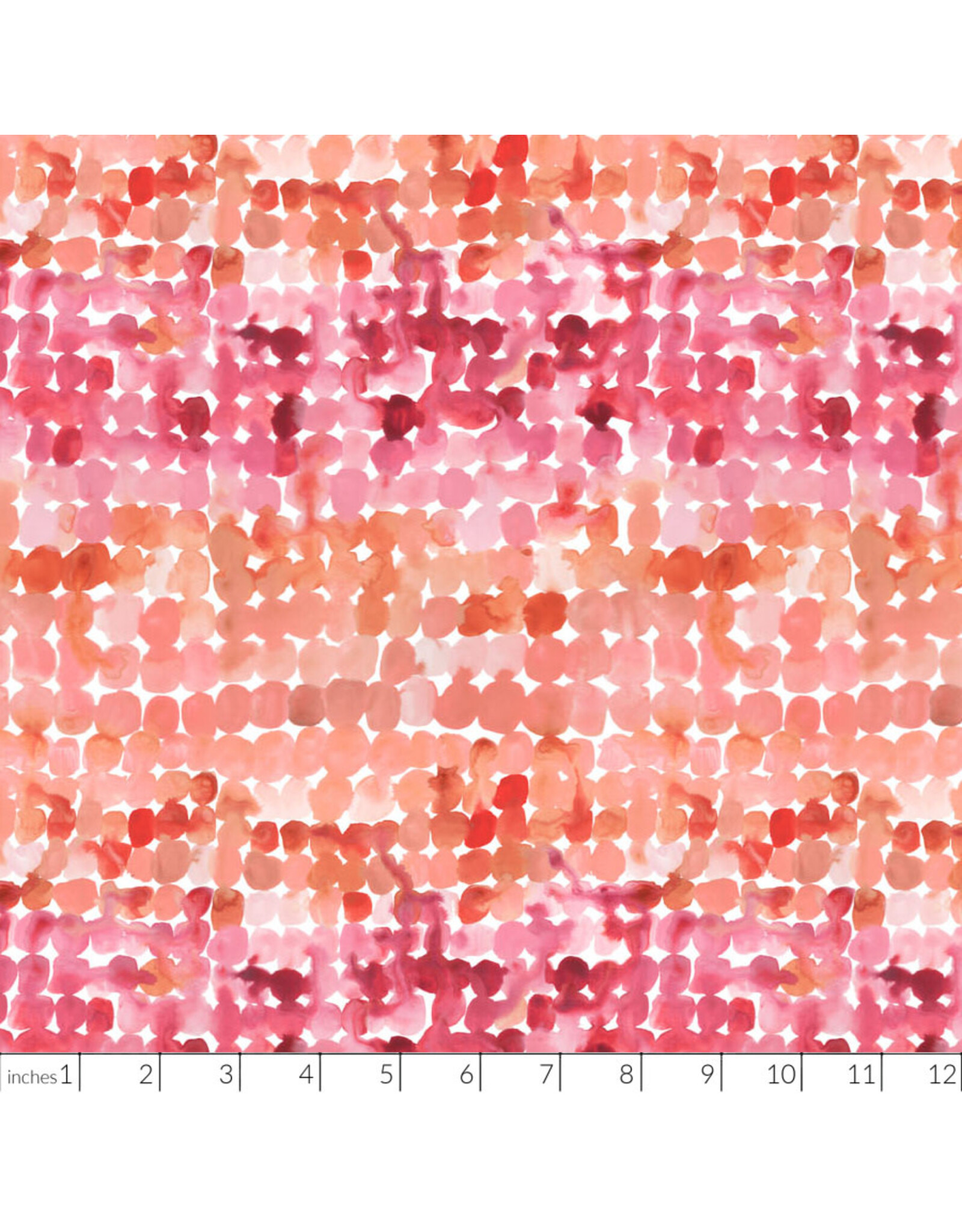 Boccaccini Meadows Field Trip, Dotty in Red Multi, Fabric Half-Yards