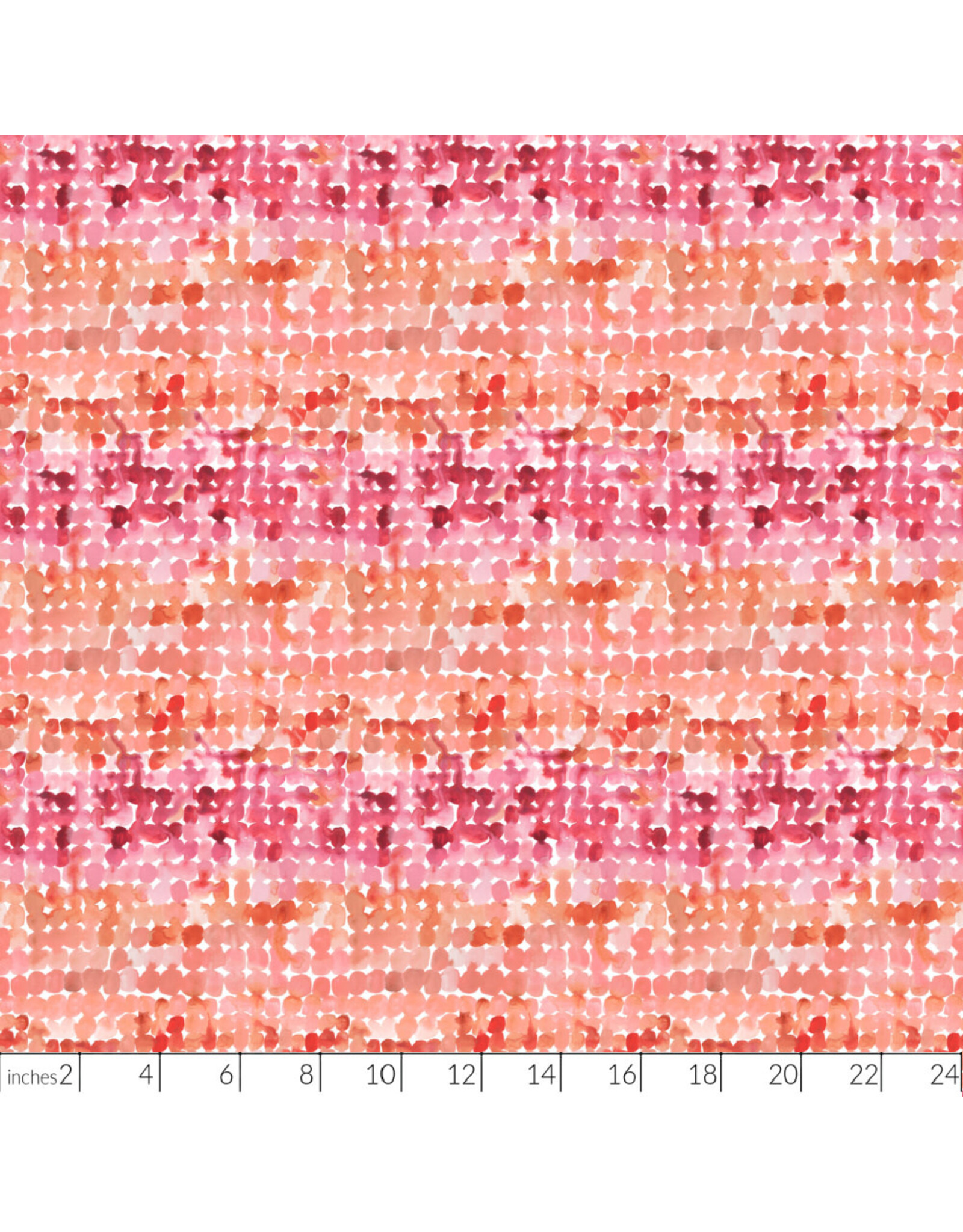 Boccaccini Meadows Field Trip, Dotty in Red Multi, Fabric Half-Yards
