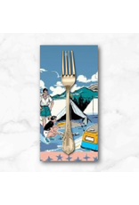 PD's Michael Miller Collection Retro Road Trip, Road Trip Border in Dusk, Dinner Napkin